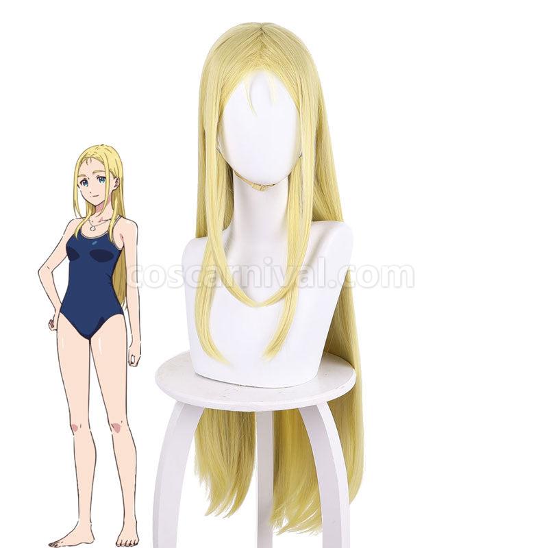 Summer Time Rendering Ushio Kofune Cream Blonde Cosplay Wigs coscarnival01117103