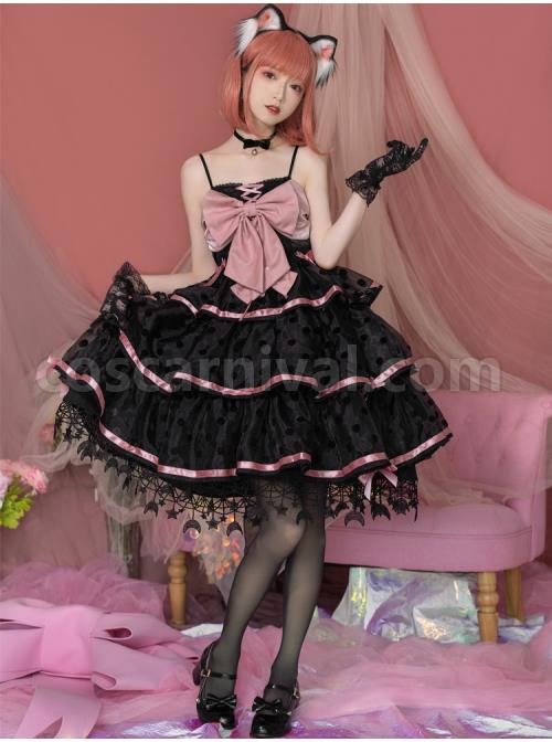 Sweet-Cat-Series-JSK-Short-Black-Pink-Sexy-Polka-Dot-Three-segment-Hem-Pendant-Lace-Bow-Sweet-Lolita-Sling-Dress-coscarnival-1736.jpg