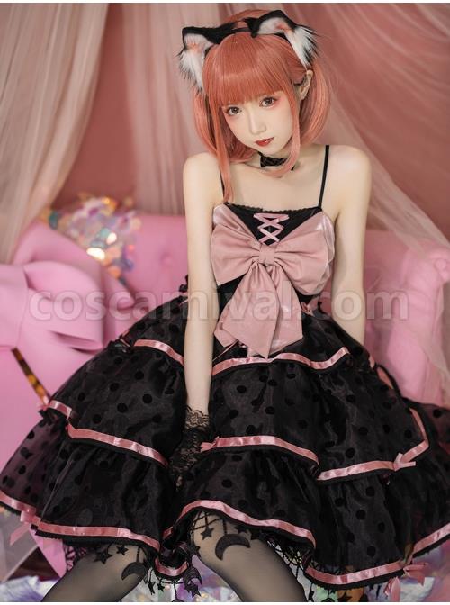 Sweet-Cat-Series-JSK-Short-Black-Pink-Sexy-Polka-Dot-Three-segment-Hem-Pendant-Lace-Bow-Sweet-Lolita-Sling-Dress-coscarnival-1759.jpg