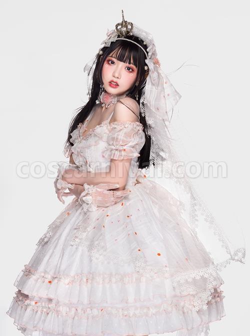 Sweet-Lolita-Bucharest-Series-JSK-Rhinestones-Lace-Butterfly-Decoration--Flowers-Printing-Dress-Set-coscarnival-3382