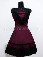 Sweet-Purplish-Red-Sleeveless-Lace-Lolita-Dress-coscarnival-658