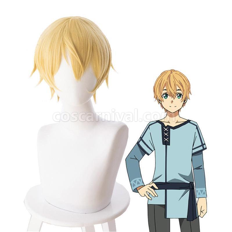 Sword Art Online Alicization Under World Eugeo Short Blond Cosplay Wigs coscarnival011117722