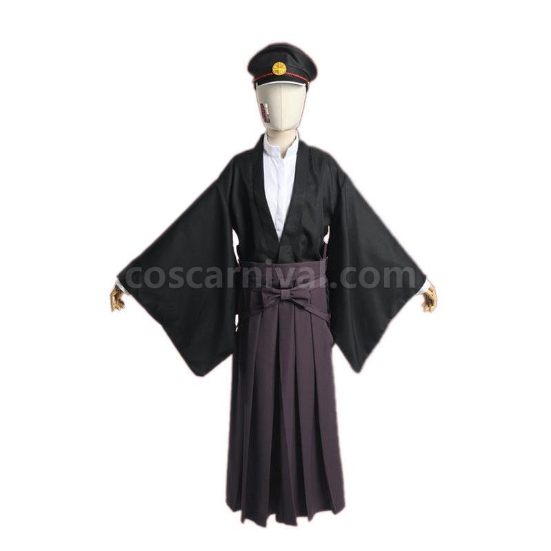 TBHK Toilet bound Hanako kun Yugi Tsukasa Kimono Uniform Cosplay Costume with Hat coscarnival011115524