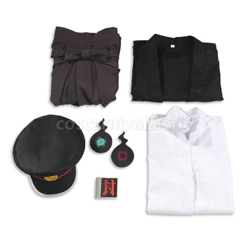TBHK Toilet bound Hanako kun Yugi Tsukasa Kimono Uniform Cosplay Costume with Hat coscarnival011115549