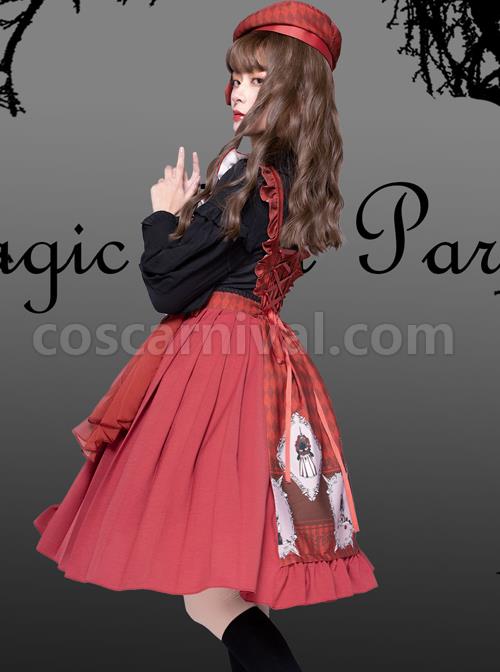 Ten Little Indians Series JSK Gothic Lolita Sling Dress coscarnival