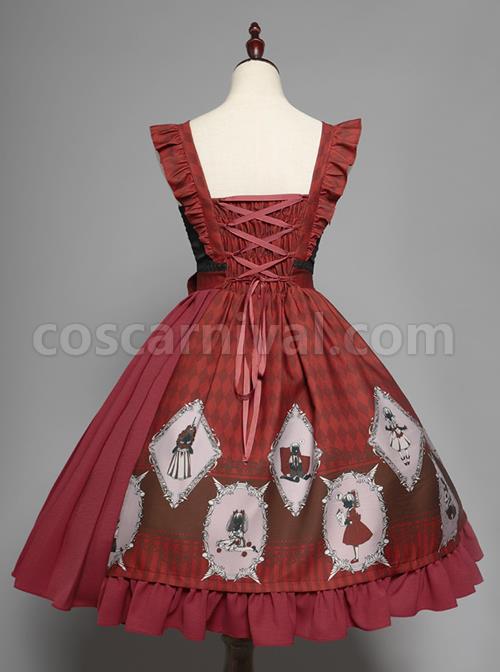 Ten Little Indians Series JSK Gothic Lolita Sling Dress coscarnival