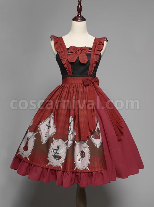 Ten Little Indians Series JSK Gothic Lolita Sling Dress coscarnival