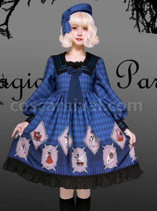 Ten Little Indians Series OP Gothic Lolita Long Sleeve Dress coscarnival