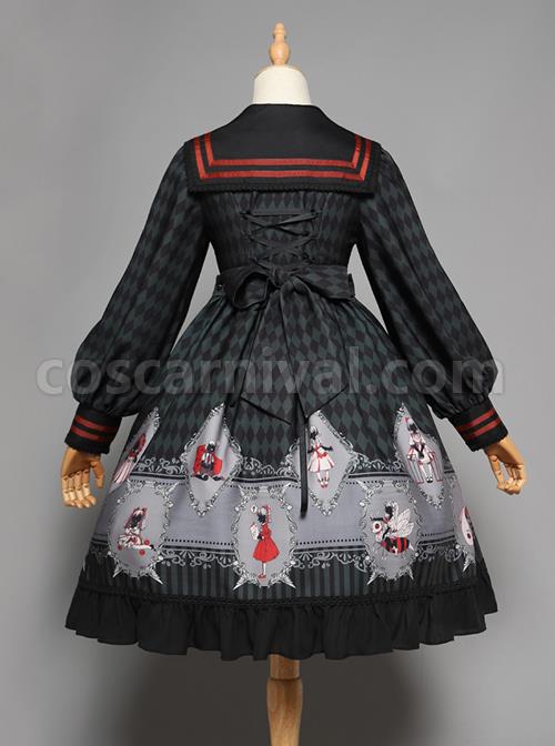 Ten Little Indians Series OP Gothic Lolita Long Sleeve Dress coscarnival
