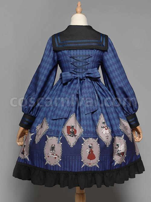 Ten Little Indians Series OP Gothic Lolita Long Sleeve Dress coscarnival