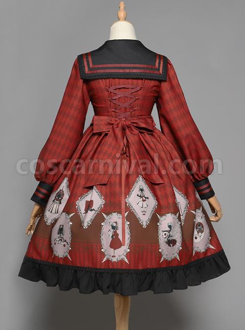 Ten Little Indians Series OP Gothic Lolita Long Sleeve Dress coscarnival