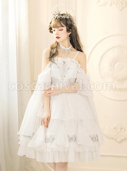 Thames-God-Series-JSK-White-Chiffon-Classic-Lolita-Elegant-Tea-Party-Sling-Dress-coscarnival-4877