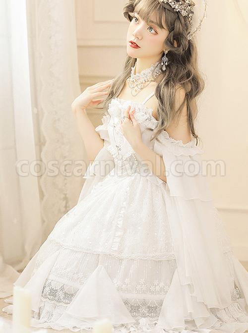 Thames-God-Series-JSK-White-Chiffon-Classic-Lolita-Elegant-Tea-Party-Sling-Dress-coscarnival-4907