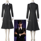 The Addams Family Wednesday Addams Christina Ricci Cosplay Costume coscarnival01112406