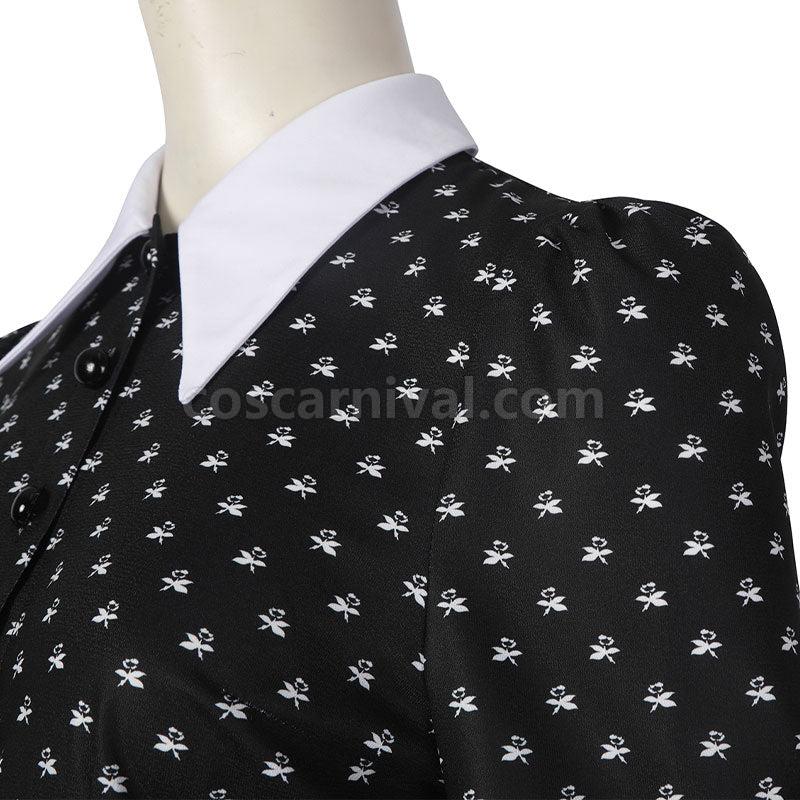 The Addams Family Wednesday Addams Christina Ricci Cosplay Costume coscarnival01112433