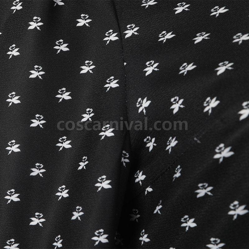 The Addams Family Wednesday Addams Christina Ricci Cosplay Costume coscarnival01112453