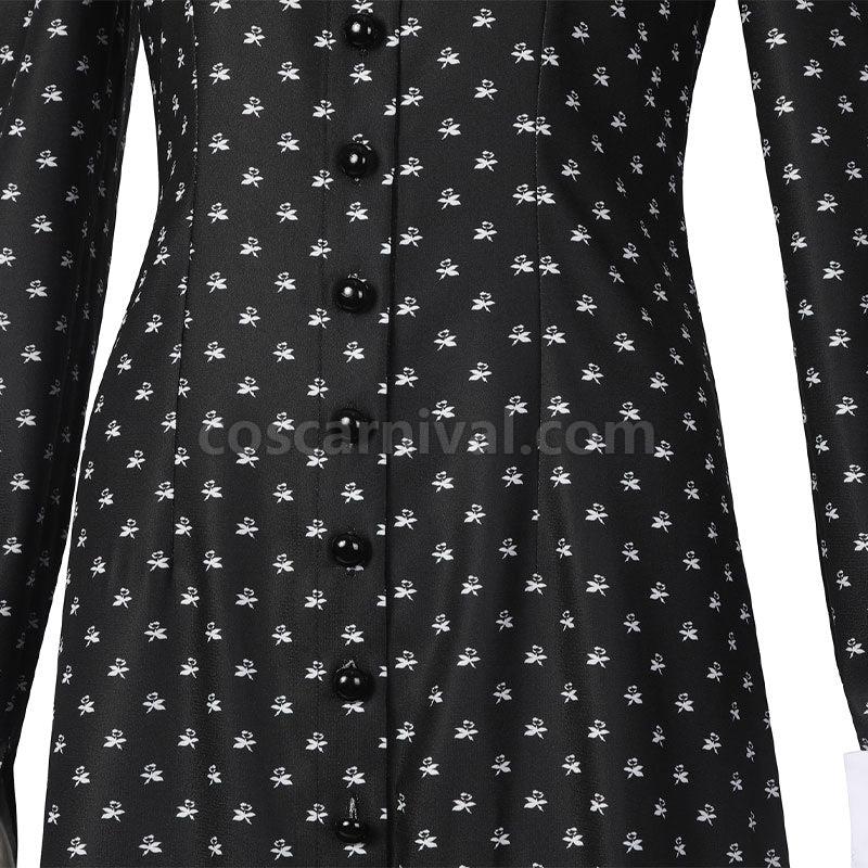 The Addams Family Wednesday Addams Christina Ricci Cosplay Costume coscarnival01112473