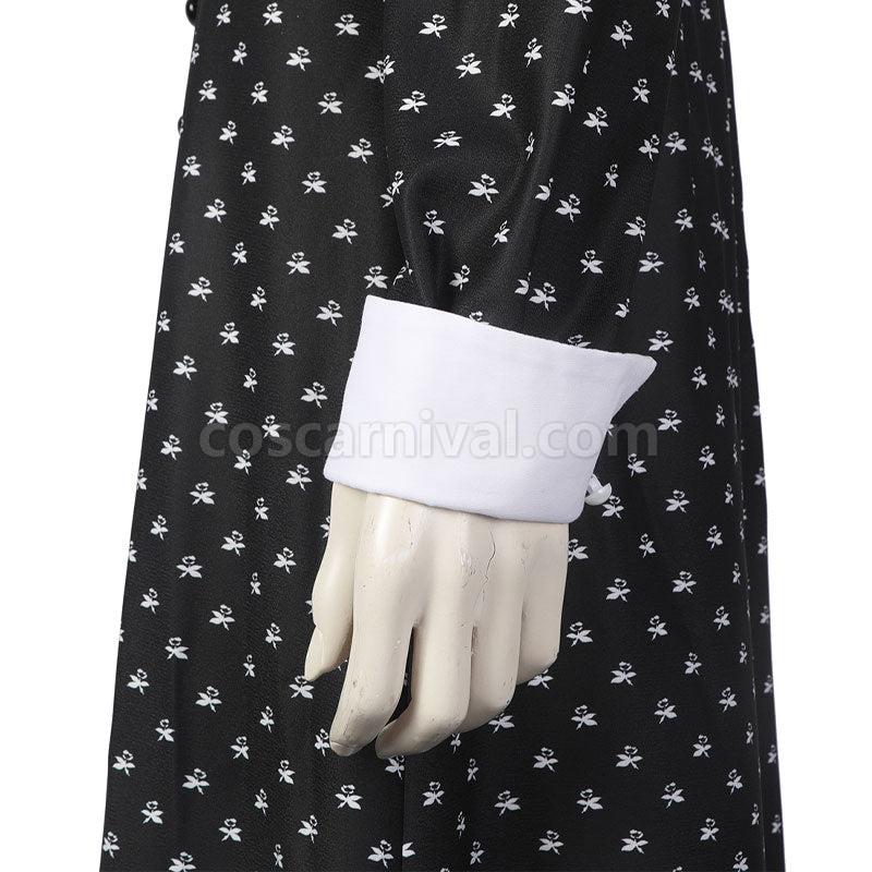 The Addams Family Wednesday Addams Christina Ricci Cosplay Costume coscarnival01112482