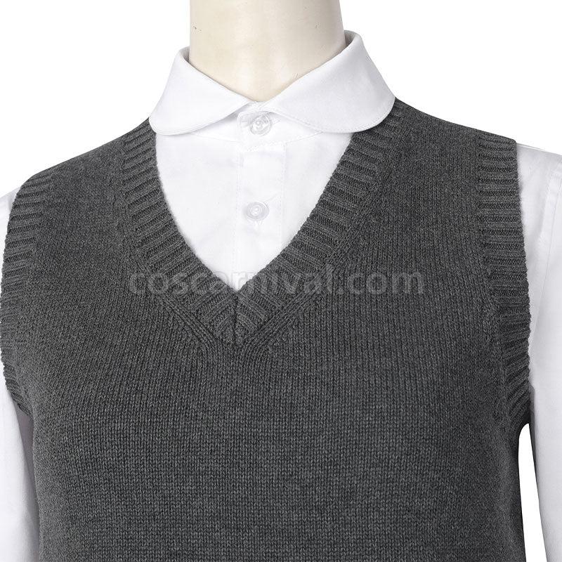 The Addams Family Wednesday Addams School Uniform Cosplay Costumes coscarnival01111344
