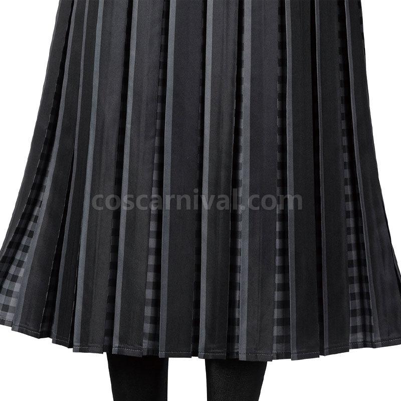 The Addams Family Wednesday Addams School Uniform Cosplay Costumes coscarnival01111391