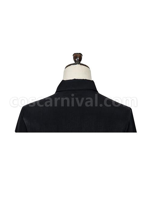 The Battle Of The Jedi Series Simple Black Classic Lolita Lapel Long Sleeve Shirt coscarnival