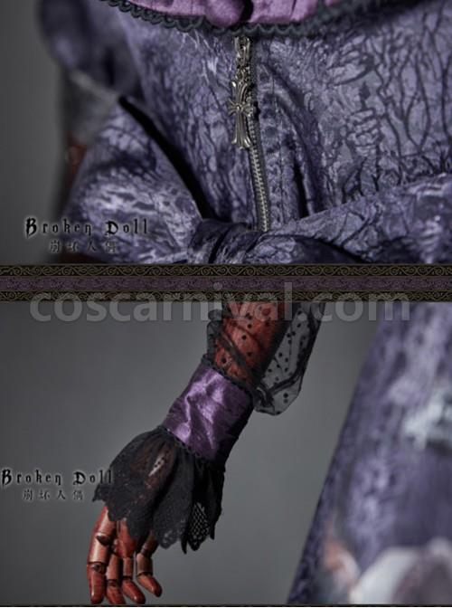 The Broken Doll Dai purple yarn sleeve long sleeve Lolita OP coscarnival