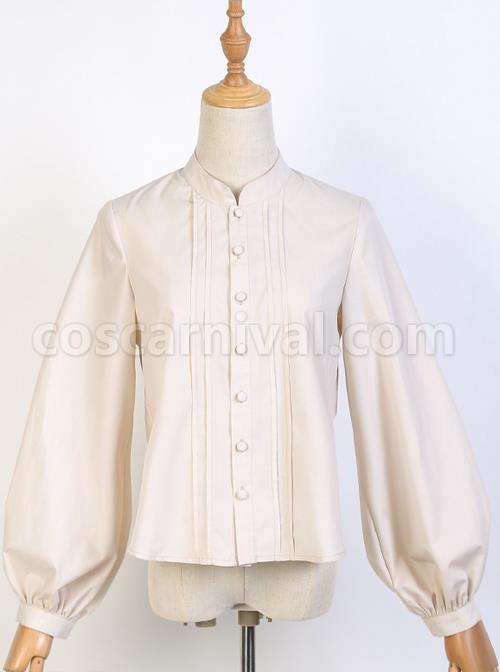 The-Distant-Letter-Series-Elegant-Pure-Color-Classic-Lolita-Autumn-Winter-Sleeveless-Dress-And-Shirt-Set-coscarnival-4376