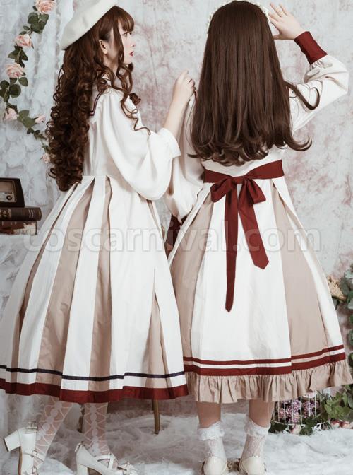 The-Distant-Letter-Series-Elegant-Pure-Color-Classic-Lolita-Autumn-Winter-Sleeveless-Dress-And-Shirt-Set-coscarnival-4420