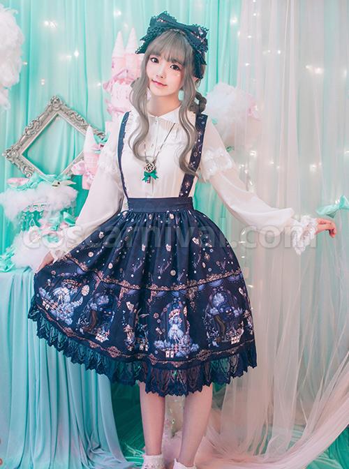 The Dreamland Of Alice Series Chiffon Doll Collar Classic Lolita Long Sleeve Shirt coscarnival