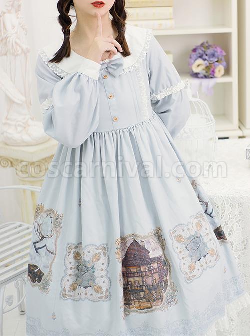 The-Gallery-Series-OP-Printing-Classic-Lolita-Light-Blue-Long-Sleeve-Dress-coscarnival-4104