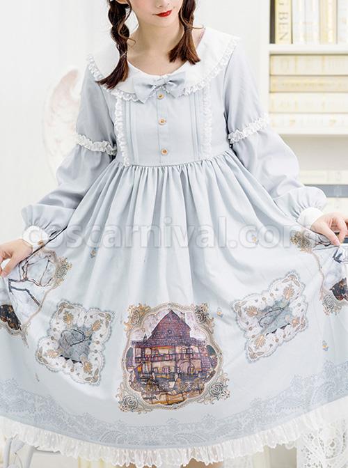 The-Gallery-Series-OP-Printing-Classic-Lolita-Light-Blue-Long-Sleeve-Dress-coscarnival-4124