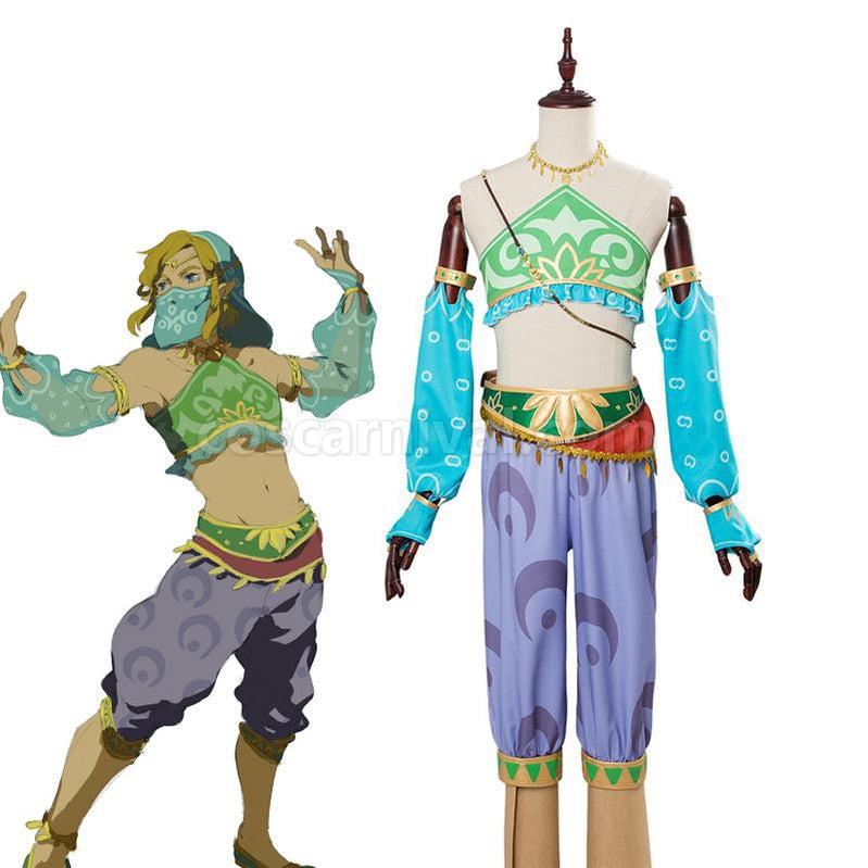 The Legend of Zelda Breath of the Wild Gerudo Link Halloween Cosplay Costume coscarnival011116941