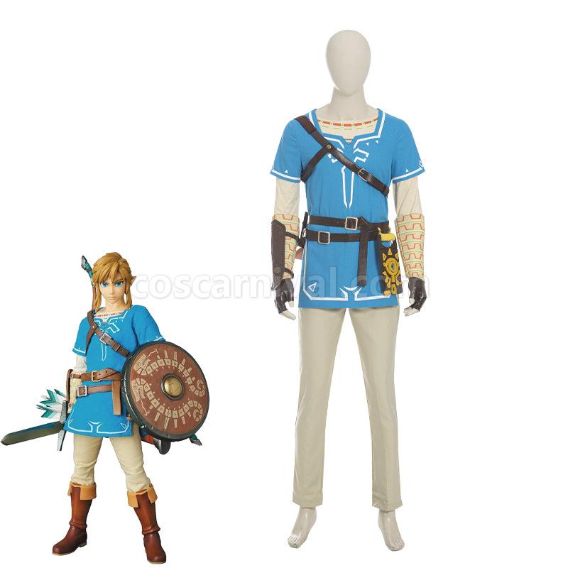 The Legend of Zelda Breath of the Wild Link Fullset Cosplay Costumes coscarnival01119834