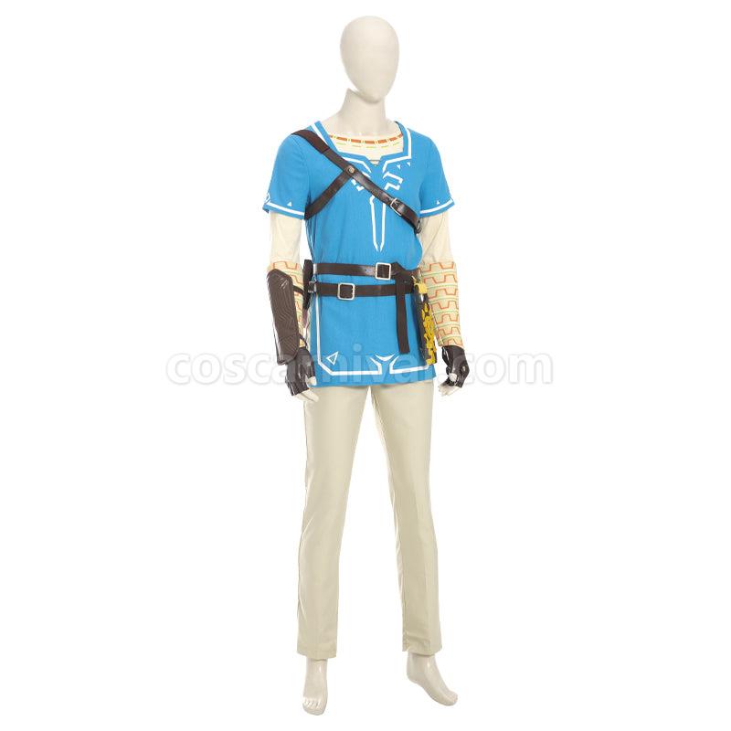 The Legend of Zelda Breath of the Wild Link Fullset Cosplay Costumes coscarnival01119847