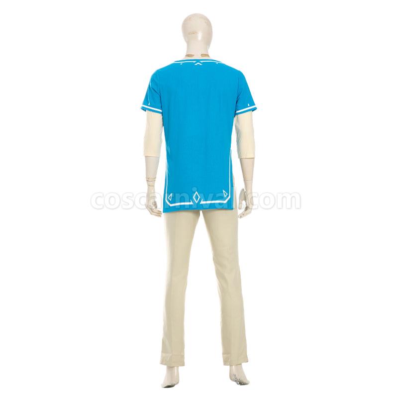 The Legend of Zelda Breath of the Wild Link Fullset Cosplay Costumes coscarnival01119867