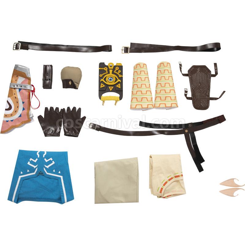 The Legend of Zelda Breath of the Wild Link Fullset Cosplay Costumes coscarnival01119878