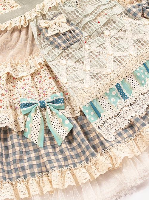 The-Little-Match-Girl-Series-Dropped-Shoulder-Lantern-Puff-Sleeves-Floral-Polka-Dot-Lace-Plaid-Hem-Classic-Lolita-Short-Sleeved-Dress-coscarnival-2010