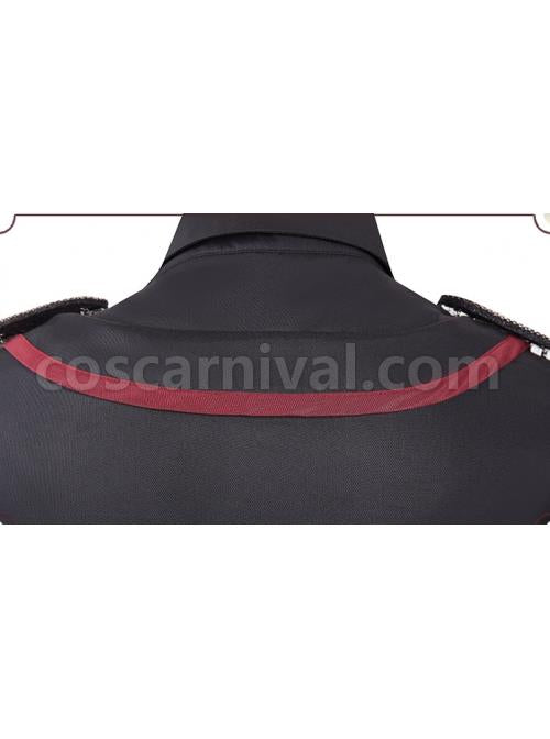 The Loser Of The Army Eats Dust Series OP Military Style Gothic Lolita Metal Belt Decoration Short Sleeve Dress Set coscarnival