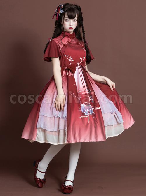 The-Moon-In-The-Mirror-Series-Chinese-Style-Elegance-Classic-Lolita-Short-Sleeve-Dress-coscarnival-1052