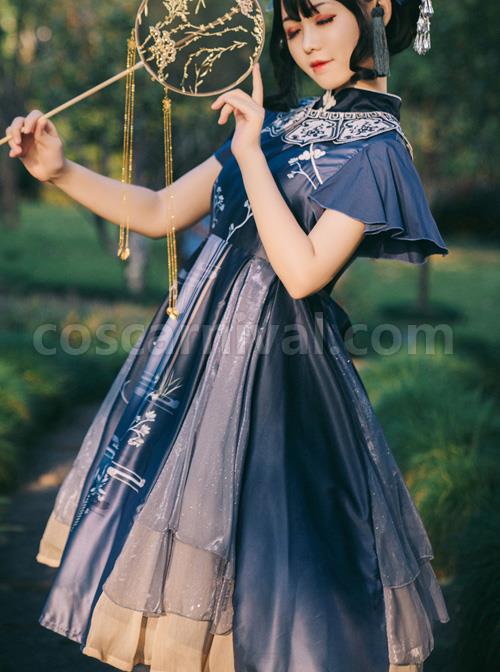 The-Moon-In-The-Mirror-Series-Chinese-Style-Elegance-Classic-Lolita-Short-Sleeve-Dress-coscarnival-1067