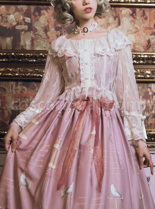 The Poetry Of Roses Series Classic Lolita Lace Elegant Sunscreen Shirt Short Blouse coscarnival