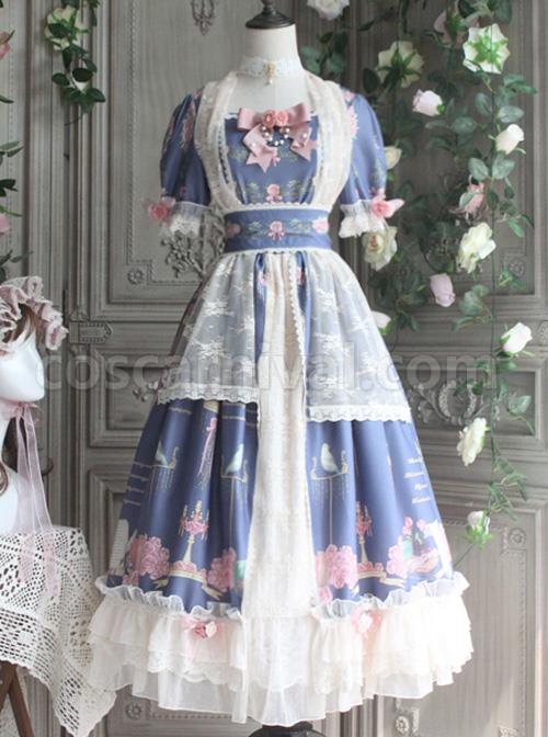The-Poetry-Of-Roses-Series-Elegant-Classic-Lolita-Short-Sleeves-Long-Dress-coscarnival-4359