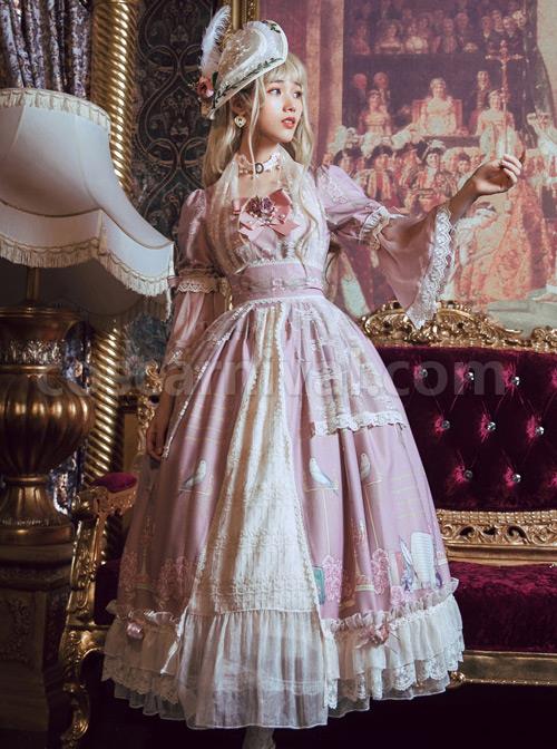 The-Poetry-Of-Roses-Series-Elegant-Classic-Lolita-Short-Sleeves-Long-Dress-coscarnival-4377