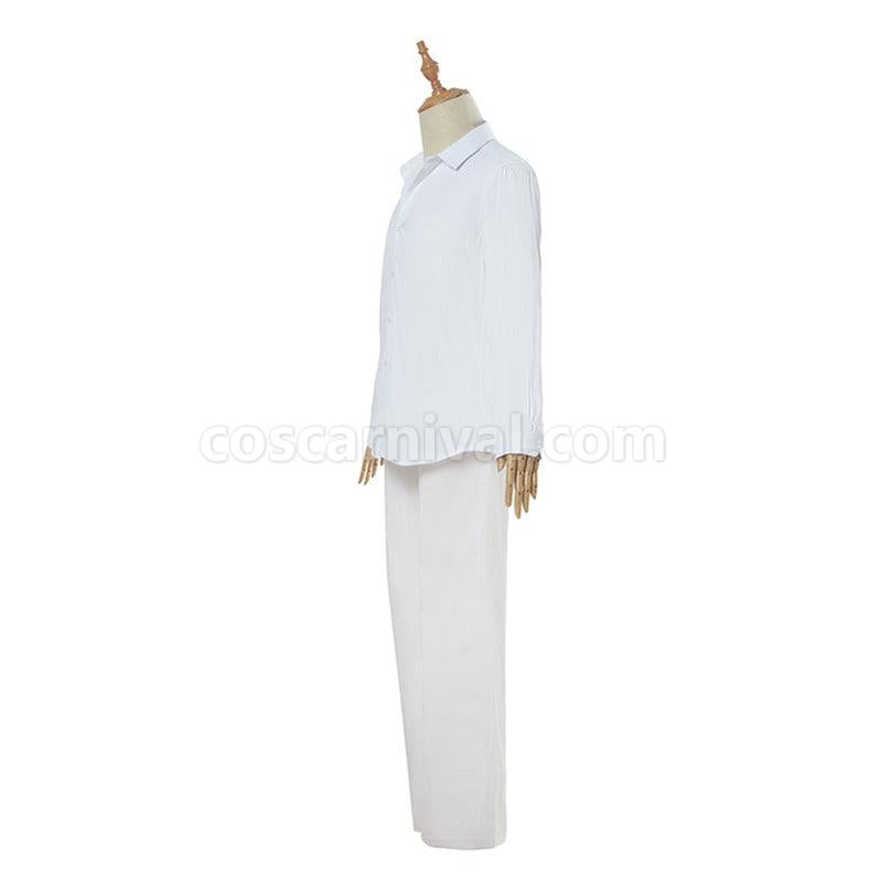 The Promised Neverland Ray and Norman White Shirt Suit Cosplay Costumes coscarnival011116401