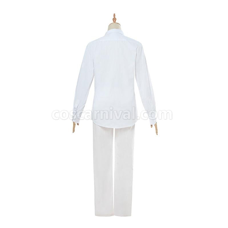 The Promised Neverland Ray and Norman White Shirt Suit Cosplay Costumes coscarnival011116408