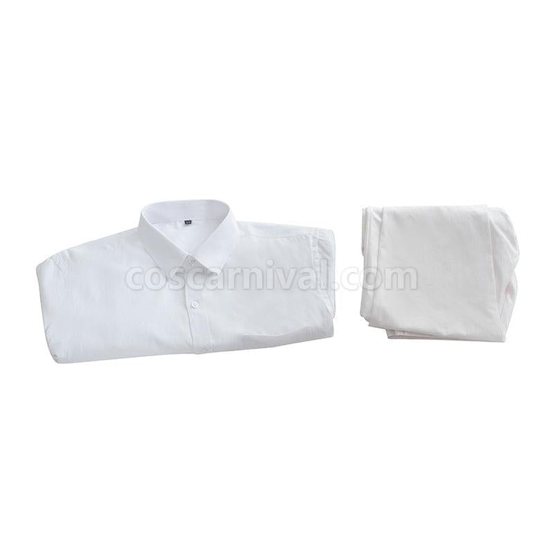 The Promised Neverland Ray and Norman White Shirt Suit Cosplay Costumes coscarnival011116424