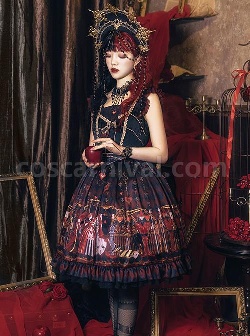 The Queen Of Hearts Series JSK Gothic Lolita Dress coscarnival