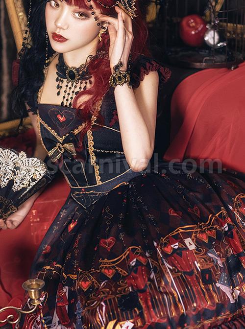 The Queen Of Hearts Series JSK Gothic Lolita Dress coscarnival
