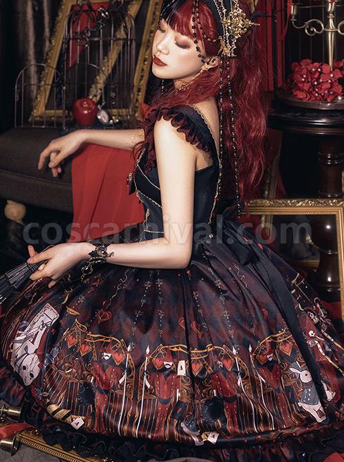 The Queen Of Hearts Series JSK Gothic Lolita Dress coscarnival