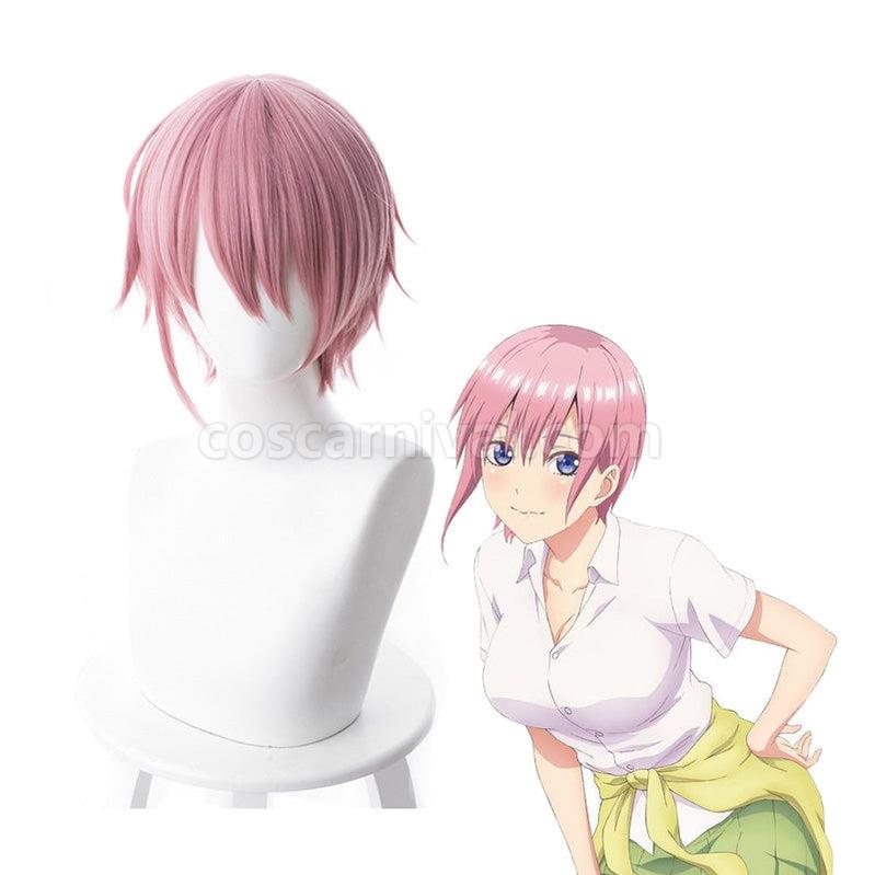 The Quintessential Quintuplets Ichika Nakano Short Pink Cosplay Wigs coscarnival011114616